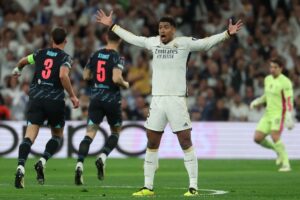 Jude Bellingham i Champions League-kampen mellem Real Madrid og Manchester City.