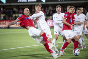 Jens Martin Gammelby i aktion for Silkeborg IF.