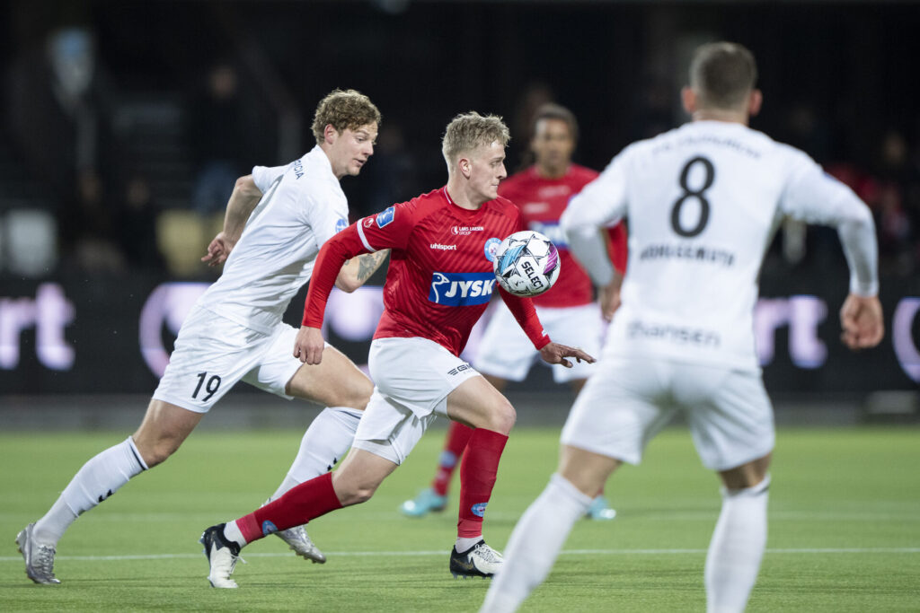 Pelle Mattsson under Oddset Pokal-semifinalen imellem Silkeborg IF og FC Fredericia.