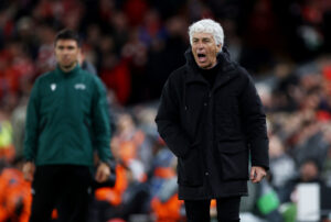 Gian Piero Gasperini for Atalanta i Europa League mod Liverpool.