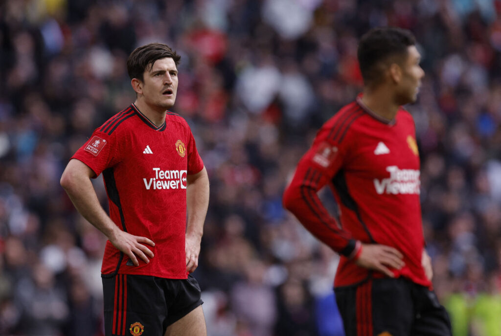 Harry Maguire i FA Cup-semifinalen imellem Manchester United og Coventry.
