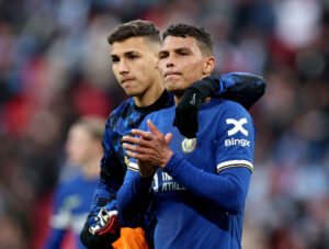 Thiago Silva efter FA Cup-semifinalen imellem Chelsea og Manchester City.