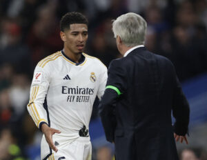 Jude Bellingham og Carlo Ancelotti