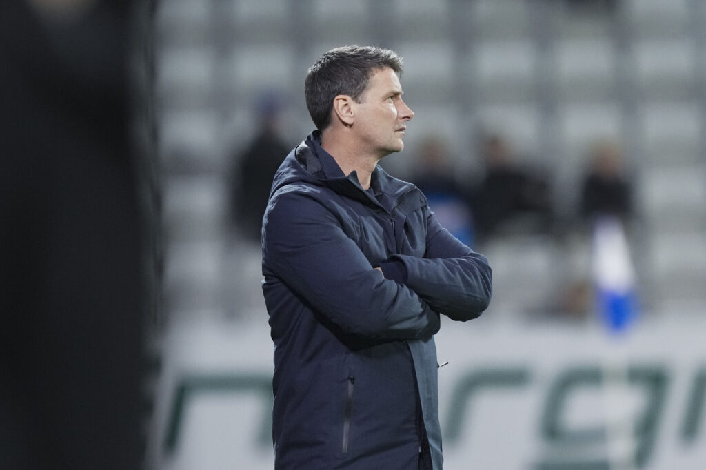 Søren Krogh under Superligakampen mellem Ob og Viborg FF.