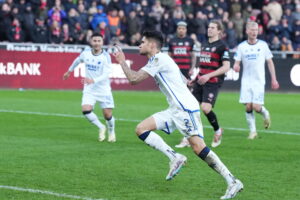 Superligakampen mellem FC Midtjylland og FC København på MCH Arena i Herning søndag den 14. april 2024.