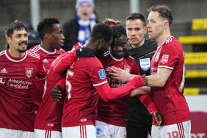 Superligakampen mellem OB og Vejle Boldklub i Odense