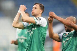 Superligakampen mellem OB og Viborg FF på Nature Energy Park i Odense fredag den 12. april 2024.