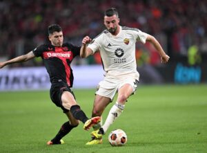 Europa League-semifinalen mellem Bayer Leverkusen og AS Roma.