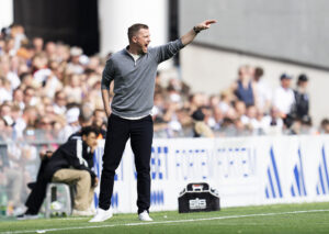 Jacob Neestrup under kampen i sidste runde af 3F Superligaen mellem FC København og FC Nordsjælland.