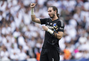 Kamil Grabara efter F.C. Københavns kamp mod FC Nordsjælland.