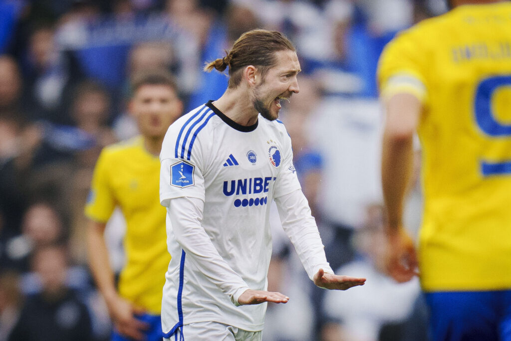 Rasmus Falk i 3F Superliga-kampen mellem F.C. København og Brøndby IF.