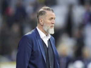 Fodbolddirektør i OB Björn Wesström under superligakampen mellem OB og Lyngby Boldklub på Nature Energy Park i Odense fredag den 10. maj 2024