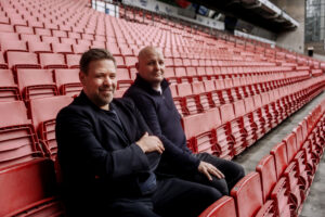 Peter Christiansen i Parken sammen med Jacob Lauesen.