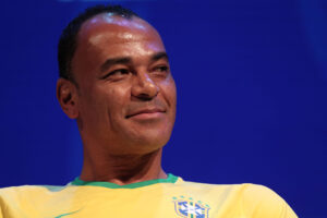Cafu under en pressekonference i forbindelse med Copa America i Sao Paulo, Brasilien.