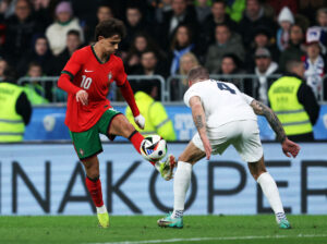 Joao Felix i landskampen mellem Slovenien og Portugal.
