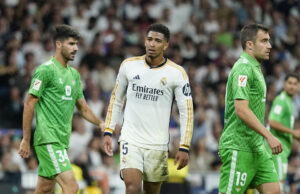 Jude Bellingham i LaLiga-kampen mellem Real Betis og Real Madrid.