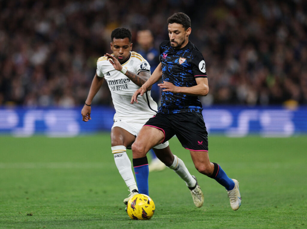 Jesus Navas i en af sine sidste kampe for Sevilla.