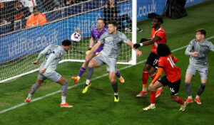 Everton og Luton bragede fredag den 3. maj sammen i Premier League.