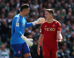 Stefan Gartenmann i aktion for Aberdeen