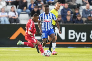 Superligakampen mellem OB og Lyngby Boldklub på Nature Energy Park.