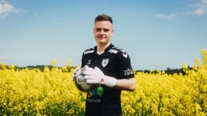 Kolding IF's ukrainske målmand Kyrylo Shushman.