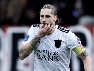 Vejle Boldklubs Raul Albentosa i superligakampen mellem FC Midtjylland og Vejle Boldklub på MCH Arena i Herning, søndag den 17. marts 2024.