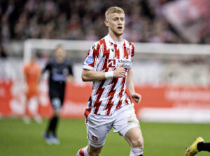 AaB's Daniel Ask i NordicBet ligaen mellem AaB og SønderjyskE på Aalborg Portland Park.