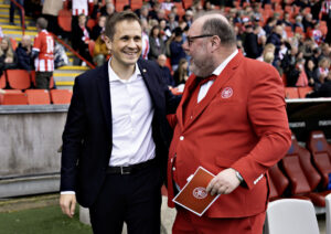 AaB's sportsdirektør Ole Jan Kappmeier i NordicBet ligaen mellem AaB og Hobro IK på Aalborg Portland Park, søndag den 5. maj 2024.
