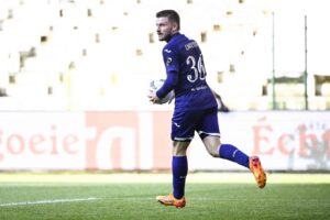 Anders Dreyer scorer et mål for Anderlecht.