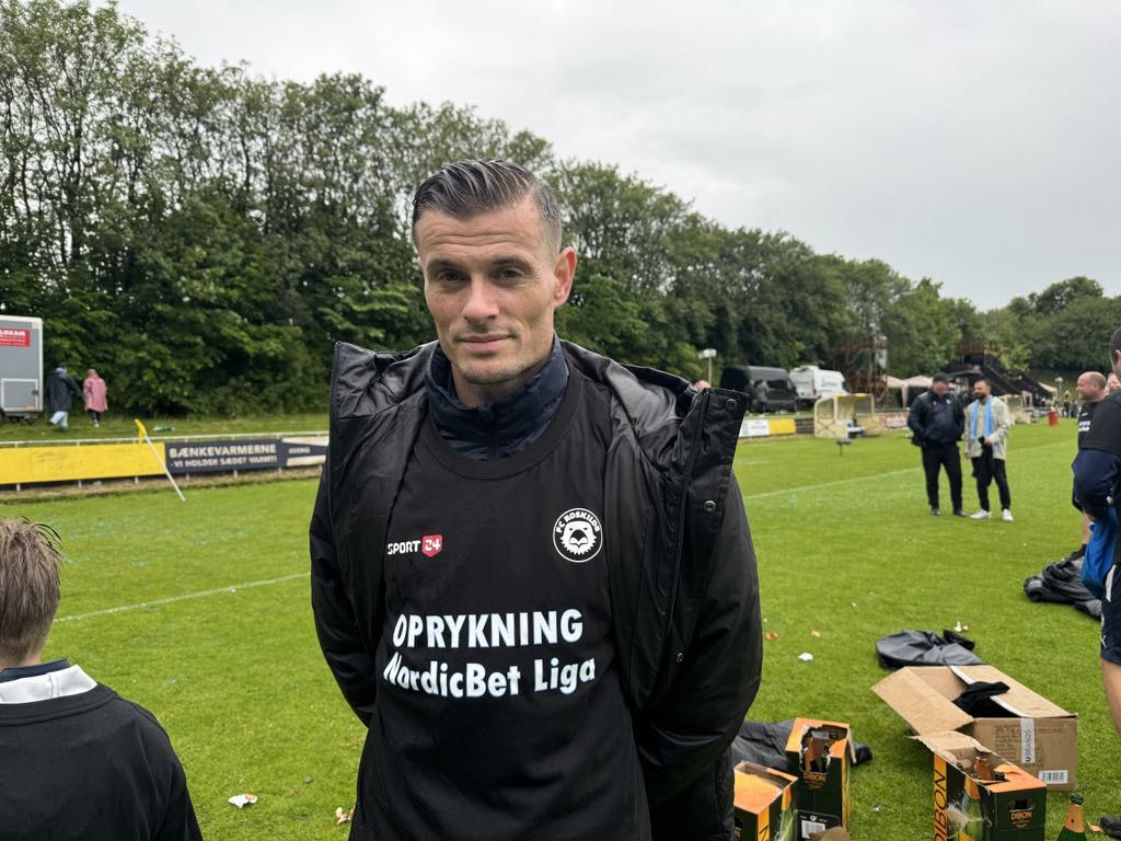 Mikkel Thygesen efter FC Roskildes sejr mod Aarhus Fremad
