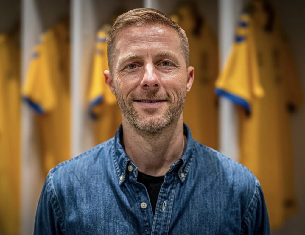 Henrik Hansen da han blev præsenteret som ny assistenttræner for Brøndby IF