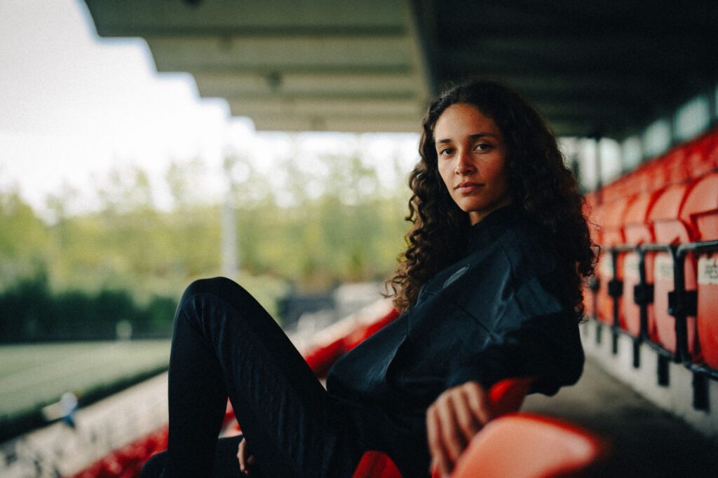 Josephine Lech præsenteres som den første spiller på F.C. Københavns kvindehold.