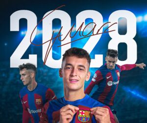 Marc Casadó forlænger med FC Barcelona.