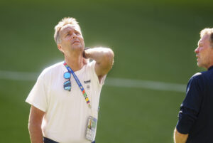 Kasper Hjulmand inden Danmarks kamp mod Tyskland.