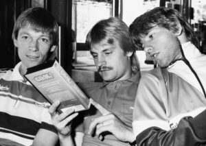 Ole Rasmussen og John Lauridsen under EM 1984.