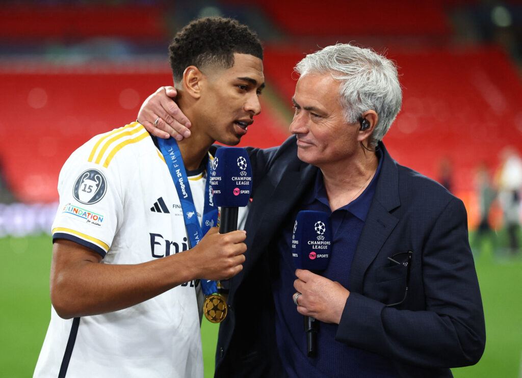 Jude Bellingham og José Mourinho snakker godt sammen.