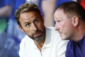 Gareth Southgate på bænken for England under EM 2024