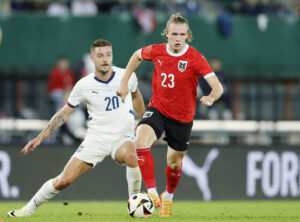 Østrig i kamp mod Serbien.