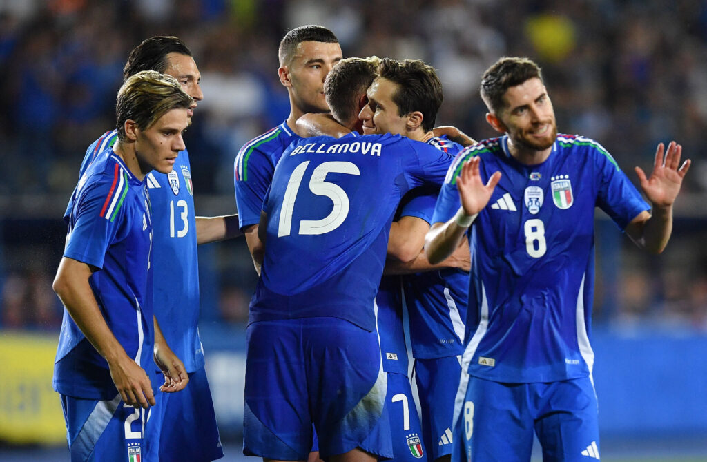 Italien har netop scoret i en landskamp mod Bosnien