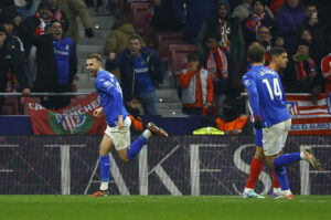 Borja Mayoral fejrer en scoring for Getafe.