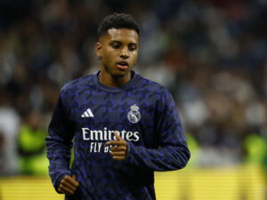 Rodrygo varmer op for Real Madrid i LaLiga