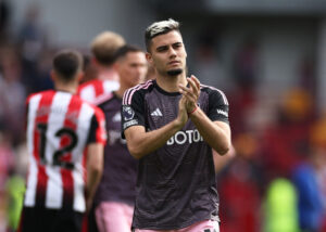 Fulhams Andreas Pereira efter kampen mod Brentford i Premier League.