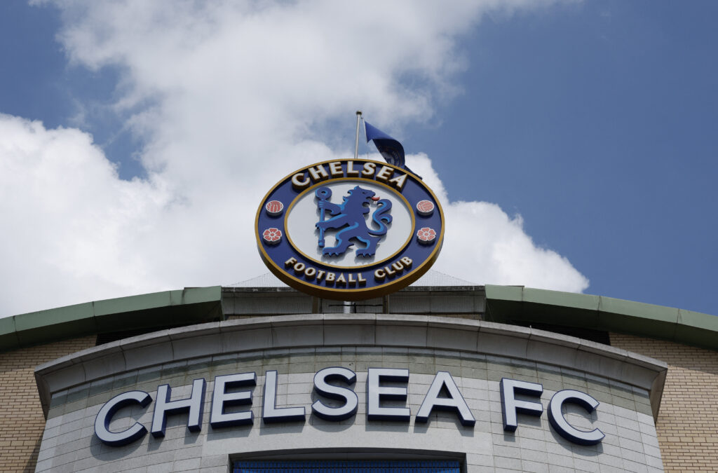 Indgangspartiet til Chelsea FC's hjemmebane, Stamford Bridge.