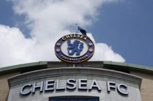 Indgangspartiet til Chelsea FC's hjemmebane, Stamford Bridge.