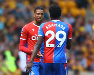 Michael Olise i kamp for Crystal Palace i Premier League