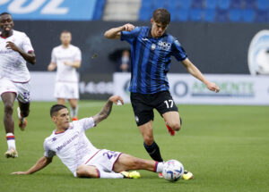 Charles De Ketelaere i aktion for Atalanta, som nu har hentet ham på permanent basis.