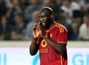Romelu Lukaku i kamp for AS Roma.