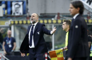 Igor Tudor på sidelinjen for Lazio.