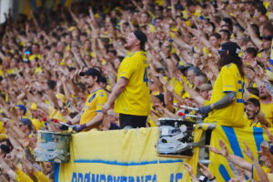 Brøndby IF's fans til en kamp mod AGF.