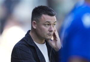 Thomas Nørgaard (Træner Sønderjyske) under NordicBet Ligakampen mellem SønderjyskE og AaB på Sydbank Park i Haderslev lørdag den 11. maj 2024.